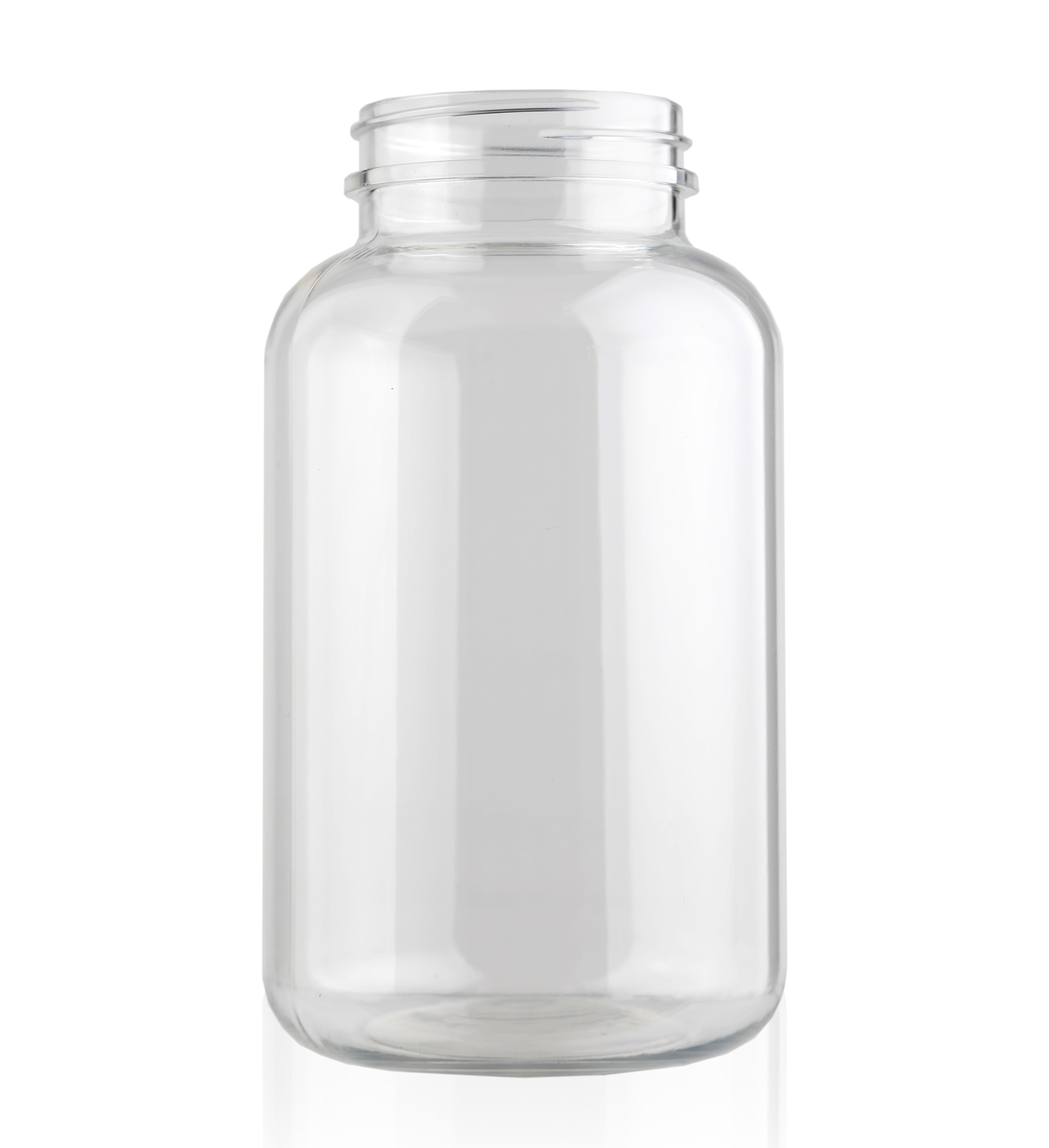 Download Clear PET Plastic Wide Mouth Round Packers Yellowimages Mockups